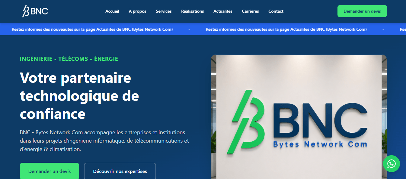 Développement site vitrine