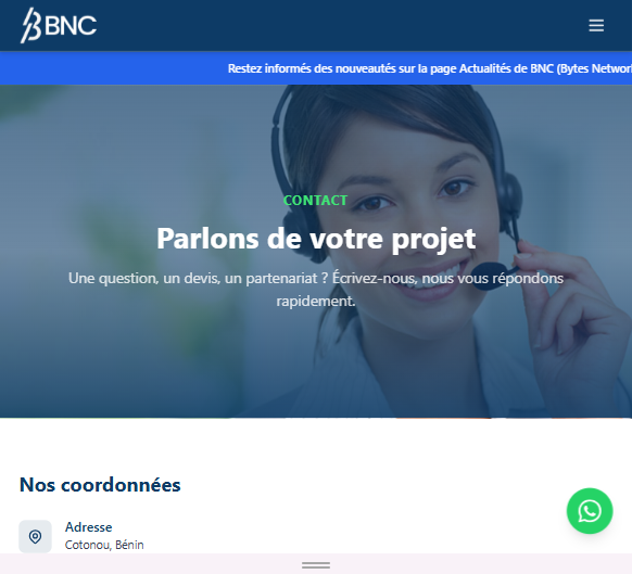Développement site vitrine
